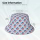 thumbnail image 3 of Fotbe Donut with the USA Fag Sombrero Tipo Pescador con Estampado – Sombrero de Sol de Algodón de Moda para Playa, Golf, Pesca, 3 of 6