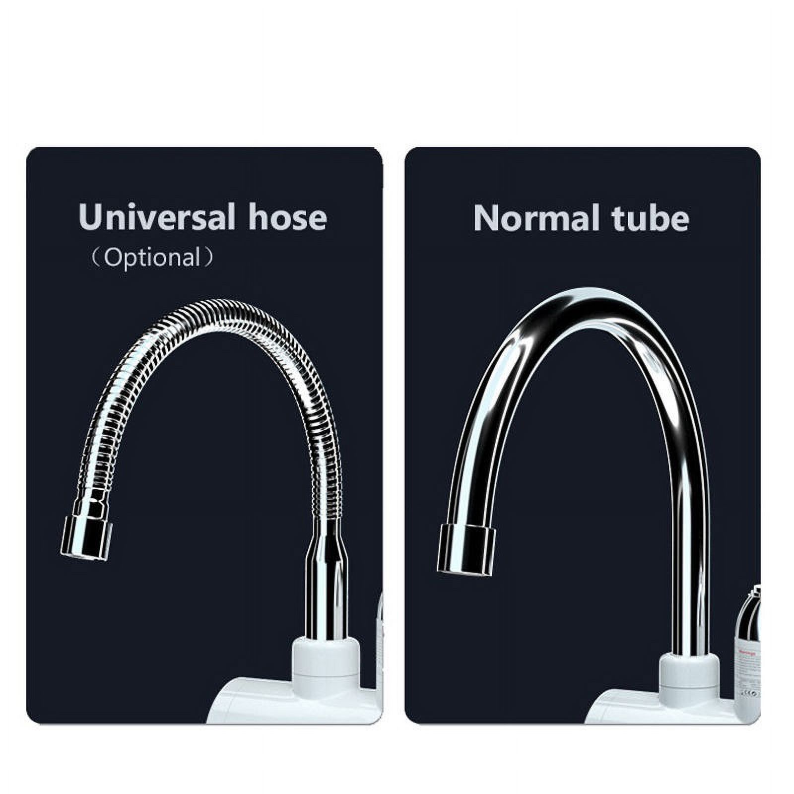 3000W Intelligent Instant Hot Water Faucet Stainless Steel Universal Hose Tankless Faucet With Shower Bathroom Kitchen Water Heater ,Easy Installation