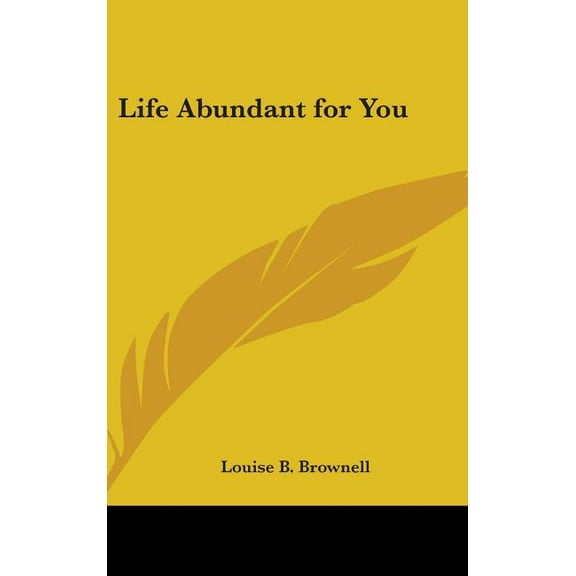 Life Abundant for You, (Hardcover)