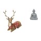 thumbnail image 1 of Escultura De Reno, Alce Y Ciervo, Adorno Para Sala De Estar, Oficina, Dormitorio, Decoración De Granja, Estatua De Mono Y Buda, Figura Budista Coleccionable En Miniatura, Escultura Sun Wukong, 1 of 8