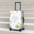 thumbnail image 2 of Lsque Green Blue Avocado Printed Luggage Cover, Travel Luggage Protector,Scratch and Dirt Resistant, Fits 18-32 Inch Luggage - Medium, 2 of 9