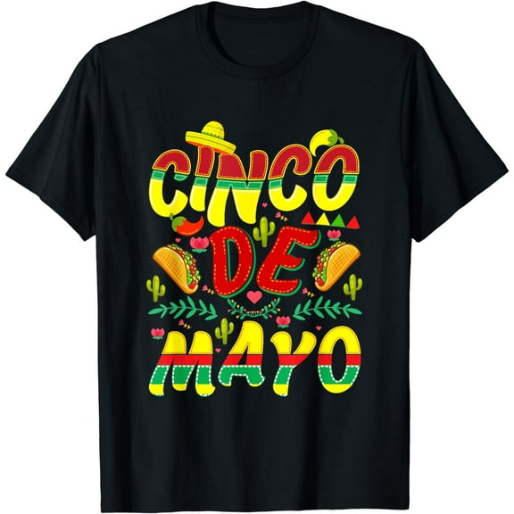 Cinco De Mayo Mexican Fiesta 5 De Mayo Lets Fiesta Men Women T-Shirt