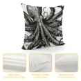 thumbnail image 4 of Common Octopus Throw Pillow Covers Hand Drawn Sea Animal Art Design Square Pillowcases for Home Decor Sofa Car Bedroom Pillow case, 4 of 5