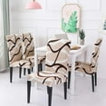 thumbnail image 2 of Stretch Chair Covers Slipcovers Set of 6 Printed Stretchable Dining Chair Slipcover Washable Removable for Kitchen,Hotel,Restaurant, 2 of 6