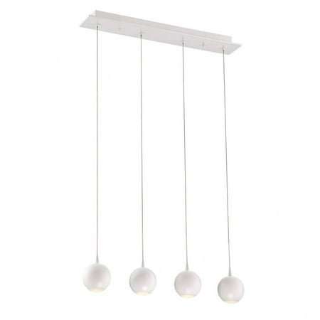 

Eurofase Lighting-Patruno Chandelier 4 Light Matte White Finish with