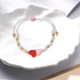 thumbnail image 6 of BemeyourBBs Valentine's day Bracelet for Women Love Heart Valentine's day Beaded Bracelets Bulk Cute Pink Red Stackable Stretch Bracelets for Valentines Day Accessories Jewelry Gifts, 6 of 8