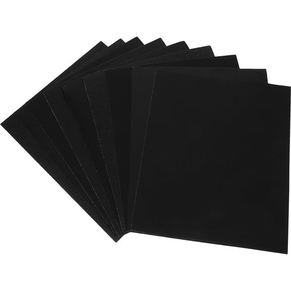 CYLINDSOME 9 Sheets Sandpaper Sheets Sanding Papers Sanding Paper Assortment(60/80/100/120/150/180/220/240/320)