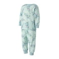 thumbnail image 4 of AIGUR Family Matching Christmas Pajamas, Tree Print Solid PJs Sets with Matching Dog Clothes, 4 of 9