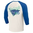 thumbnail image 3 of Men's Darius Rucker Collection by Fanatics Royal/White Seattle Seahawks Raglan 3/4 Sleeve T-Shirt, 3 of 3
