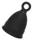 thumbnail image 2 of Copa menstrual de silicona para mujer, suave, elástica, reutilizable, herramienta para el cuidado corporal femenino, color negro, talla L, 2 of 14