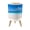 Color 3, variant on Small Trash Can with Lid Tropical Beach Clear Turquoise Water Soft Waves coastal 1.8 Gallon Dog Proof Trash Can Round Garbage Can Waste Bin Wastebasket for Bathroom Bedroom Living Room