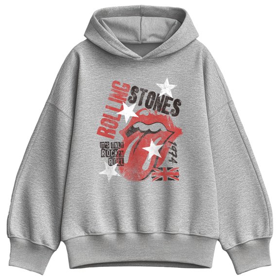 Rolling Stones - Only Rock Roll - Women's Oversized Fleece Hoodie Sweatshirt