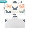thumbnail image 4 of Yayeee Kids Hooded Towels Toddler Soft Absorbent Beach Bathing Wrap 50" x 23.5", Orange Butterflies, 4 of 5