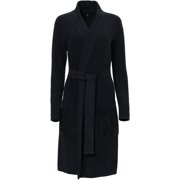 Barefoot Dreams CozyChic Lite Ribbed Robe, Black, L-XL