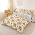 thumbnail image 3 of jejeloiu Earthy Mandala Duvet Cover King For Men Women,Boho Print King Bedding,Orange Green White,Light Gray Reversible,3 Pieces,1 Duvet Cover and 2 Pillowcases, 3 of 6