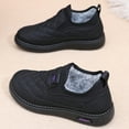 thumbnail image 3 of Fuzzy Winter Ankle Boots for Women Quilted Waterptoof Slip on Non Slip Snow Booties Comfy Loafers Walking Shoes, 3 of 6