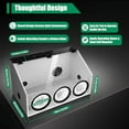 thumbnail image 3 of 3 Holes Dust Cover Fully Enclosed Electric Grinding Table Polisher Dust Box, Acrylic Dust Box Transparent Dust Box, Fully Enclosed Dust Box W/ Blower, 3 of 6