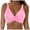 Pink, variant on GEWSEY Women's Twist Front Bikini Top V Neck Push Up Padded Swimsuit Top Bathing Suits (Army Green, M)