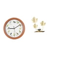 thumbnail image 1 of Reloj de pared,Reloj de pared con pájaro cantor Relojes de pared con pájaros,Relojes de pájaros con sonido Reloj decorativo que canta,Estatua de estatuilla,Estatuas de hojas y flores de, 1 of 8