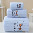 thumbnail image 1 of Toalla de cara suave para niños, toalla de baño, juego de tres piezas, absorbente, no se desprende fácilmente, de terciopelo coral, para lavarse la cara, para limpiar el cabello, toalla femenina, 1 of 6