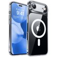 thumbnail image 1 of CANSHN Magnetic Compatible with iPhone Air Case, Upgraded [Full Camera Airtection] [Compatible with Magsafe] [Translucent Matte] ShockAirof Airtective Phone Case Cover 6.5 Inch - Clear, 1 of 2