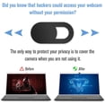thumbnail image 4 of Webcam Cover Slide,[6 Pack] Ultra-Thin Laptop Web Camera Cover Compatible with MacBook,Laptop,PC,Computer,iMac,iPad, iPhone Cell Phone etc, Black, 4 of 7