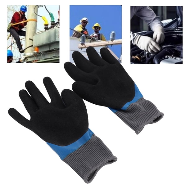 Guantes De Electricista Con Aislamiento De Pantalla, Guantes De Trabajo Eléctricos No Inflamables Antideslizantes De Goma Con Pantalla Táctil
