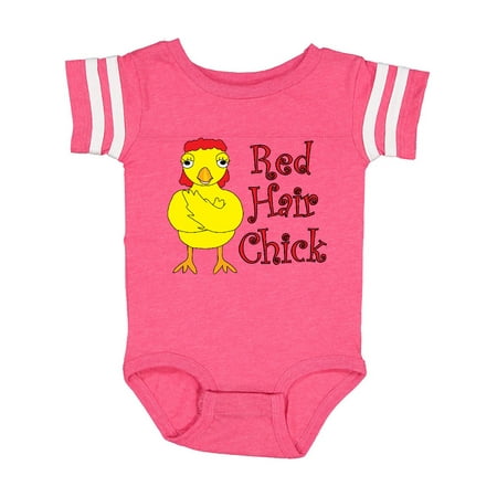 

Inktastic Red Hair Chick Text Gift Baby Girl Bodysuit