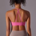 thumbnail image 4 of Women Fashion Solid Beauty Back Strap Sports Running Fitness Yoga Wear Sports Bra Underwear Sports Bra Cups Sports Bras Pack for Women Padded Bras for Women Womens Bras Comfortable Wide Band Large Bra, 4 of 4