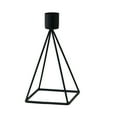 thumbnail image 2 of Elegante y moderno candelabro de metal geométrico, centro de mesa para sala de estar, comedor, dormitorio, decoración de boda, candelabro con marco de hierro resistente, 2 of 6