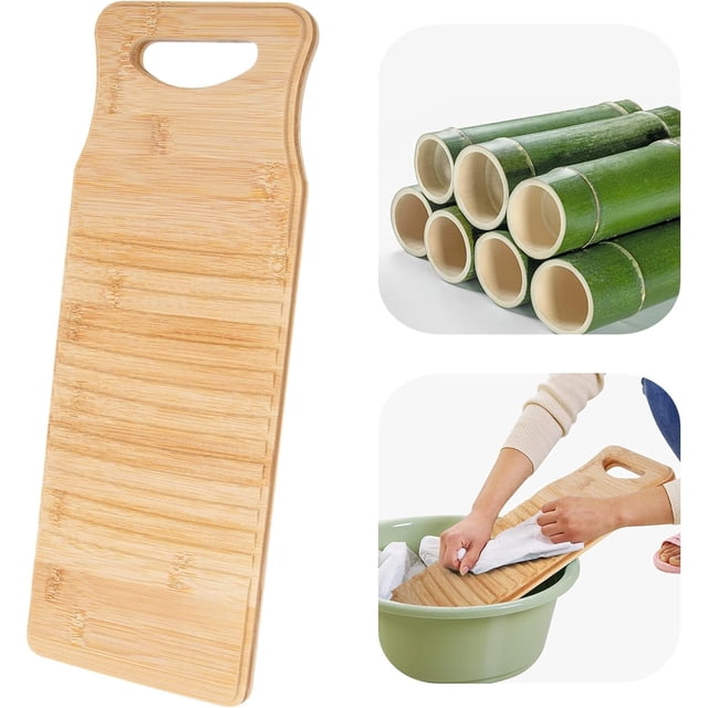 Tabla de lavar de madera LIUYMXG tabla de limpieza de lavandería 15,7 x 5,9 x 0,7 pulgadas