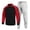 Outfits Sets - Red, variant on Maqroz Mens Two Piece Tracksuit Matching Sets Colorblock Full Zip Up Jackets Tapered Jogger Sweatpants Casual Athletic Activewear Suits Basic Sweatsuits for Gym Workouts
