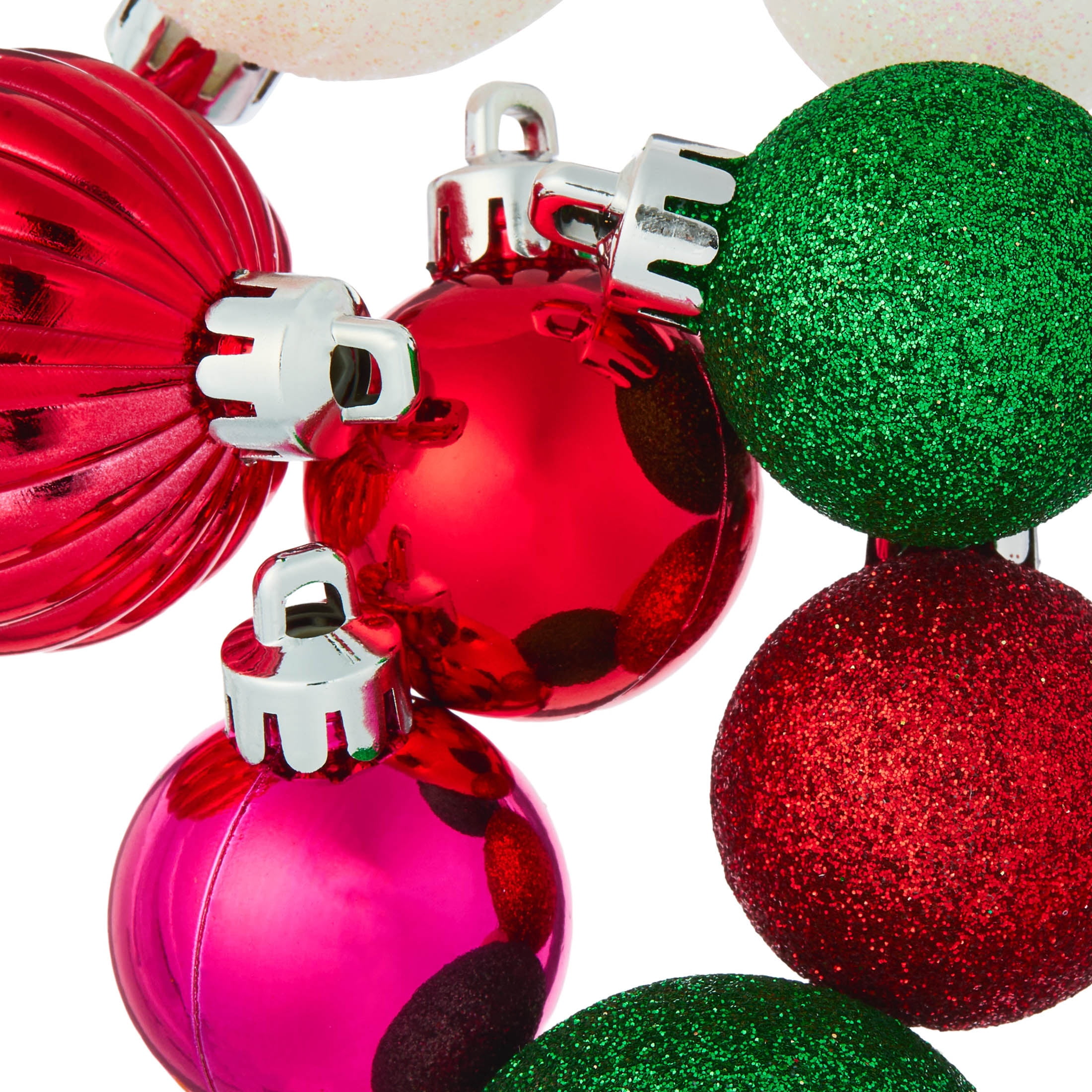 20-Count Multicolor Whimsy Mini Ball Shatterproof Christmas Ornaments, by Holiday Time