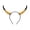 Gold, variant on Decorr Halloween Devil Horn Headband, 9 Inch Realistic Spiral Horn Hair Hoop, PU Costume Headwear for Halloween Party Cosplay Stage Photo Booth Outfit Decor Gift