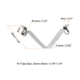 thumbnail image 2 of Unique Bargains 10pcs Double Button Kayak Paddle Snap Spring Clip 39mmx5.9mm V Shaped Hollow Lift Telescopic Locking Pole Clips, 2 of 5