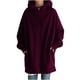 thumbnail image 4 of Puntoco Sudadera con capucha de color sólido para mujer Sudaderas de manga larga con cremallera Abrigo largo Tops con bolsillos Liquidación Puntoco Puntoco-4148, 4 of 9