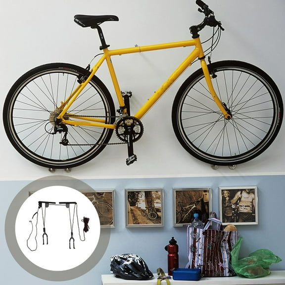 GETAJGHSD 1Pack Bike Wall Hangers Heavy Duty Rack Hooks Metal Random Color Rope For Homeowners