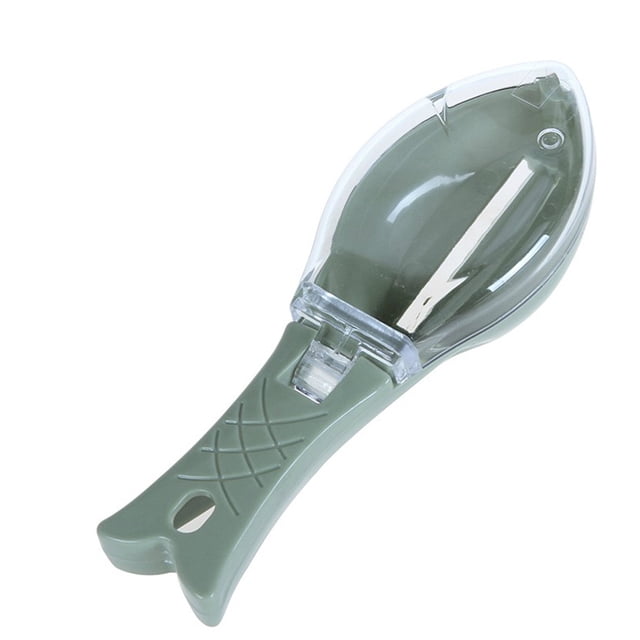 Wweixi Plastic Fish Skin Scale Cleaning Scraper Manually Manually Fish Seafood Fish Seafood Brush Remover green