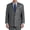 GREY, variant on Jacket-Relaxer Sharkskin Suit Jacket Grey 60