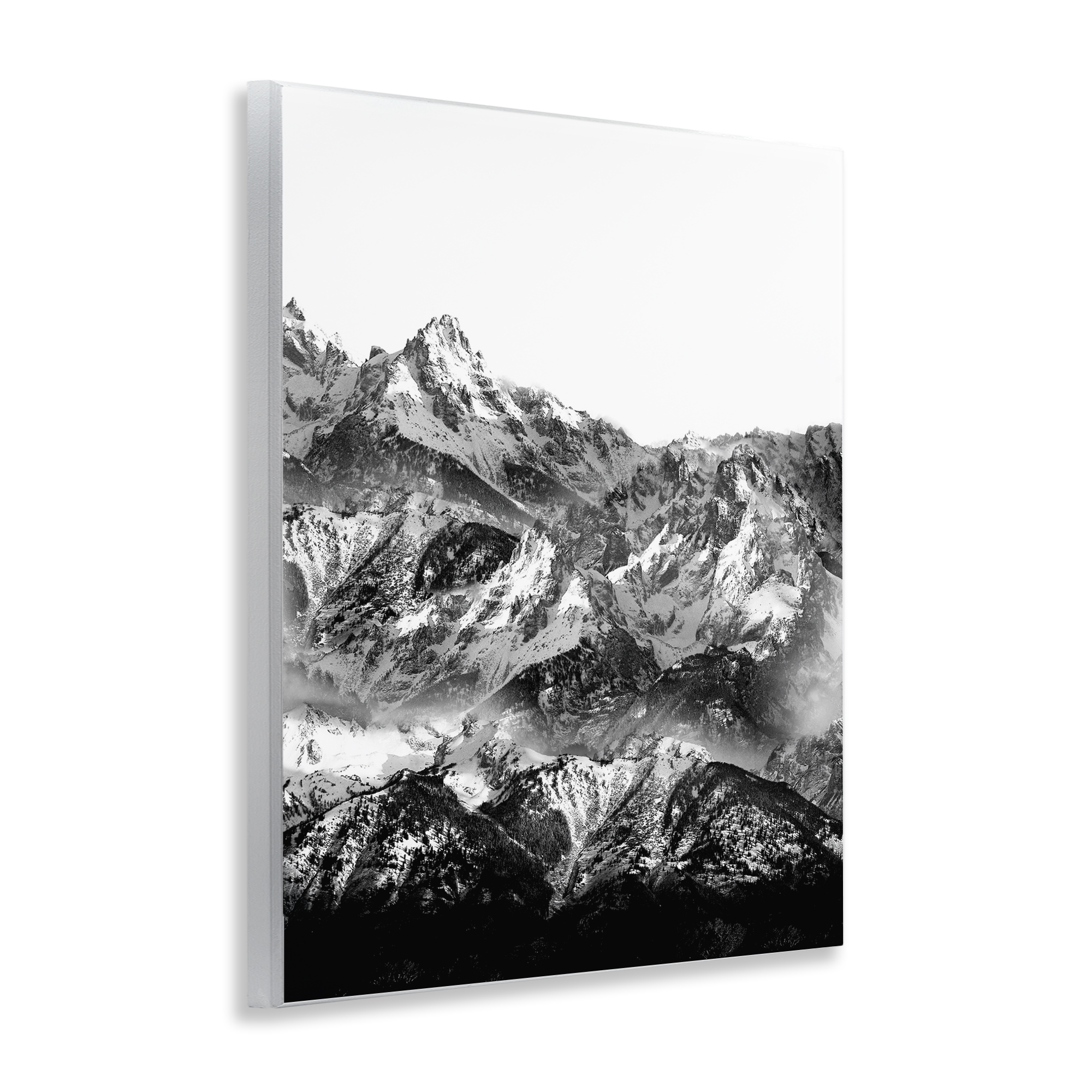 Stupell Industries Jutting Mountain Peaks Landscape & Nature Photography Unframed Art Print Wall Art, 11 x 14