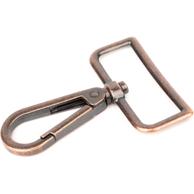 PinesC - Antique Copper Purse Lobster Clasp Swivel Snap Hook (1 1/2 Inch, 50 Pack)