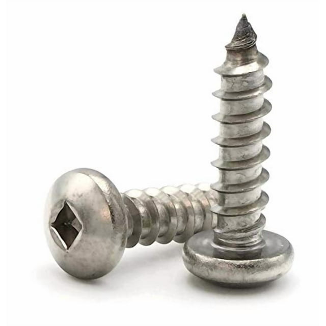Tête de Poêle Carrée Vis Métalliques 18-8 Acier Inoxydable - 8 x 1/2 Pouces Qty-1,000
