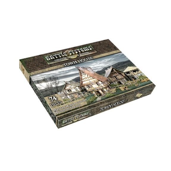 Battle Systems Fantasy Terrain Town House - 28-35mm DND D&D RPG Wargames Historical / Fantasy Card Scenery