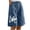 Navy, variant on TrendOFT Womens Sweat Shorts Summer Woman Elastic Solid Color Button Down Half With Pocket Wide Leg Lounge Shorts Women Athletic Shorts Pink S