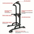 thumbnail image 4 of Power Tower Pull Up Bar and Dip Station Adjustable Height Dip SCarefully Selected Multifunctional Indoor Adult Horizontal Bar Training Pull-Up Rack Fitness Equipment Single And Double Bar Rack Pull-Up, 4 of 7