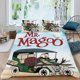 thumbnail image 2 of Sr. Magoo Conjunto de sábanas temático, trío de piezas, cómodo y amigable con la piel, diseño único, regalo de decoración para el hogar para familiares, amigos y fans, 90 cm * 190 cm, 2 of 6