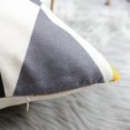 thumbnail image 3 of Juego de 4 fundas de cojín decorativas de lino amarillo y gris de 18 x 18 pulgadas, fundas de almohada geométricas de 45 x 45 cm, fundas de almohada cuadradas para muebles de exterior y jardín., 3 of 5