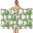 thumbnail image 2 of Yibo Frog Bath Towel Quick Dry Pool Towel Ultra Absorbent Lightweight for Bathroom Outdoor Swimming, 2 of 9