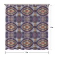 thumbnail image 5 of Multicolor Ethnic Geometric Pattern (4) Shower Curtain 72"x72" ,Bathroom Decorative Shower Curtains Set with 12 Hooks,Modern Waterproof Washable Shower Curtain, 5 of 6