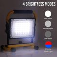 thumbnail image 4 of Projecteur Led Rechargeable, 60w Projecteurs de Chantier 20800mah Étanches Éclairage de Sécurité d'Urgence pour Atelier, 4 of 5